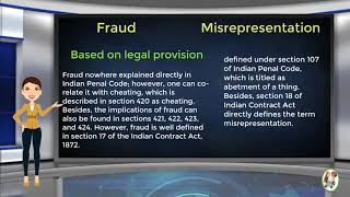 What is Difference Between Fraud amp Misrepresentation [upl. by Alegnaed]