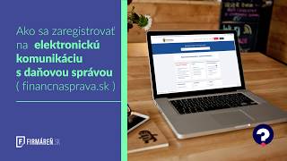 Online komunikácia s daňovým úradom  živnostník [upl. by Agamemnon]