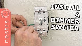 How to Install an LED Dimmer Switch  Nestrs [upl. by Arotal]