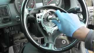 Volkswagen Golf Jetta Steering Wheel amp Airbag Removal [upl. by Adiazteb610]