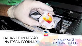 Tutorial  Falha de Impressão  EPSON L395 L396 L355 L365 L375 L395 L455 L495 L800 L1300  SULINK [upl. by Ajnat71]