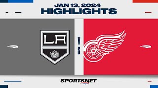 NHL Highlights  Kings vs Red Wings  January 13 2024 [upl. by Ailedamla]