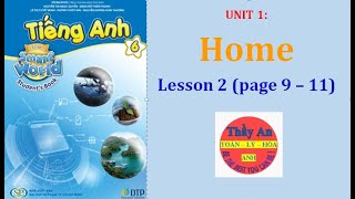 TIẾNG ANH LỚP 6 MỚI I Learn Smart World  Unit 1 Home  Lesson 2 [upl. by Nabru605]