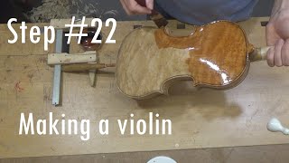 Making a violin  step 22  Varnishing the violin [upl. by Charmane]