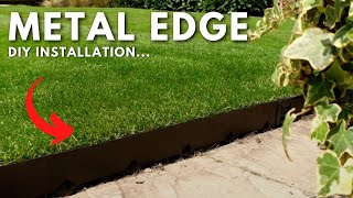 DIY Metal Lawn Edging Installation  CORE EDGE [upl. by Aneehc]