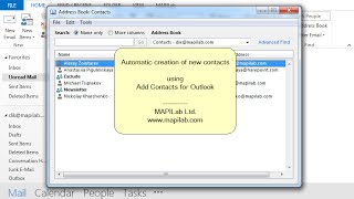 How to add new Outlook contacts automatically [upl. by Henni393]