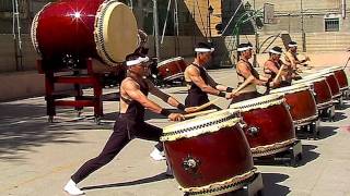 Japanese Drums by Shumei Taiko  NEW VERSION [upl. by Arva803]