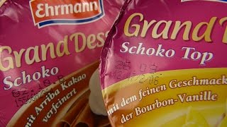 Ehrmann  Grand Dessert Schoko  Schoko Top [upl. by Enajyram]