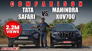 Tata Safari vs Mahindra XUV700  SABSE DETAILED COMPARISON [upl. by Mlehliw]