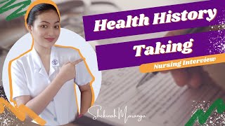 Health History Taking  Nursing Interview [upl. by Anaela]