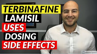 Terbinafine Lamisil  Uses Dosing Side Effects  Pharmacist Review [upl. by Kwang946]