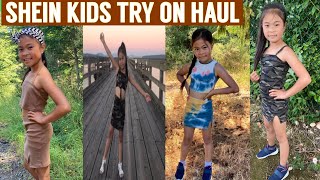 HUGE SHEIN KIDS TRY ON HAUL  SHEIN TRY ON HAUL  SHEIN KIDS SUMMER CLOTHES [upl. by Suckow]