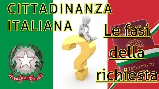 Cittadinanza Italiana Le fasi della richiesta [upl. by Eniamrehc]