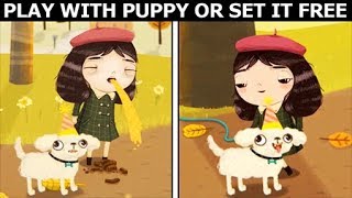 Little Misfortune  Play With Puppy Or Set Puppy Free [upl. by Umeh374]