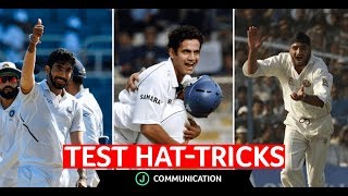 Test HatTrick  Indian Bowlers  Harbhajan Pathan amp Bumrah [upl. by Martinsen885]