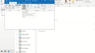 HowTo Creating a Contact Group in Outlook [upl. by Eedeed658]