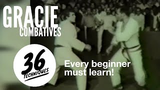 Gracie Combatives  The 36 SelfDefense Techniques Every BJJ Beginner MUST Learn [upl. by Aninay]