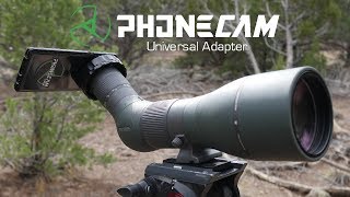 Phonecam Universal Smartphone Digiscope Adapter  Fits All Optics  Digiscoping [upl. by Erfert963]