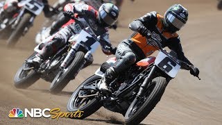 American Flat Track 2019 Yamaha Atlanta Short Track  EXTENDED HIGHLIGHTS  Motorsports on NBC [upl. by Nahallac]