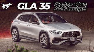 MercedesAMG GLA 35 2021 review  Chasing Cars [upl. by Olen]