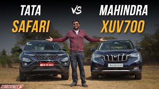 New Tata Safari vs Mahindra XUV700  Comparison [upl. by Errick]