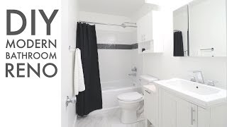 How To Remodel a Bathroom  DIY  Modern Builds [upl. by Golding]