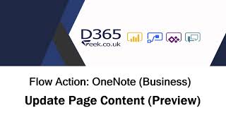 OneNote Action Update Page Content Preview [upl. by Asoramla]