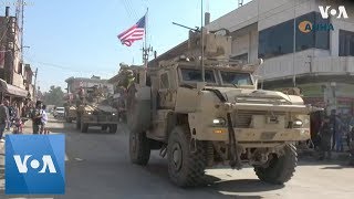 US Military Convoy Arrives at Syrian Border for Patrols [upl. by Aker]