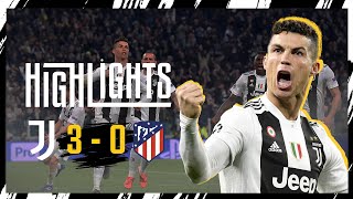 HIGHLIGHTS  Juventus 30 Atletico Madrid  Ronaldo greatest hattrick  UEFA Champions League [upl. by Attenoj]