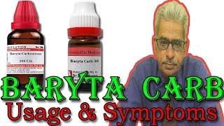 Baryta Carb in Hindi  Uses amp Symptoms in Homeopathy by Dr PS Tiwari [upl. by Ardnu]