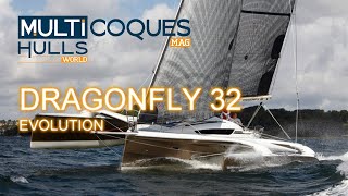 DRAGONFLY 32 EVOLUTION Trimaran  Boat Review Teaser  Multihulls World  Multicoques Mag [upl. by Lebasile202]