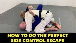 How To Do The Perfect BJJ Side Control Escape by John Danaher [upl. by Kamila24]