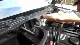 BMW X3 HVAC blower fan removal 2008 E83 [upl. by Ihab]