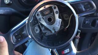 Audi A3S3 Steering Wheel Removal And Replacement [upl. by Diba]