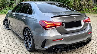 AMG A35 Sedan LOUDER than the A45 Walkaround SOUNDCHECK  Driving AClass A35 Saloon Sedan 2020 [upl. by Orlene]