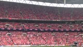 Boro fans at wembley singing the pigbag [upl. by Nnaeel]