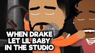 When Drake let Lil Baby in the studio  ft Drake x Lil Baby Wants and Needs [upl. by Antony140]