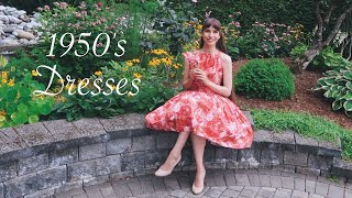 VINTAGE 1950s LOOKBOOK Part 1 Party Dresses [upl. by Bowers]