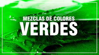 CÓMO HACER EL COLOR VERDE ✅ Mezclas de Colores Fácil 🎨 [upl. by Torp905]