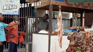 Smoked Goat Meat in Kinshasa Ntaba  Congolese Street Food [upl. by Presley800]