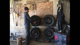 MotoMaster Tire Rack 300lb video review by JeanMarc [upl. by Erl968]