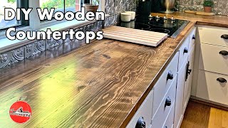 DIY Wooden Counter Top [upl. by Ivon]