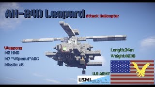 ［Minecraft軍事部］制圧火力！アメリバー合衆国攻撃機 ヘリ紹介 ［前編］ [upl. by Salas]