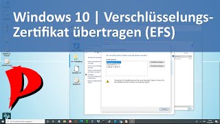 Windows 10  Verschlüsselte Dateien auf neuem Rechner öffnen  Verschlüsselungszertifikat übertragen [upl. by Ahcatan639]