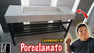 🧼Lavamanos de PORCELANATO artesanal ¿Cómo se hace  Los Bestauradores [upl. by Sellers]