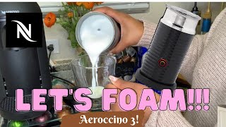 How To Foam Milk With Aeroccino 3 Make Coffee With Foam Tips amp Tricks  Easy Foamed Latte Recipe [upl. by Glynias]