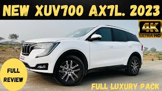 New XUV700 Ax7 luxury pack Full Review 2023 [upl. by Hauger]