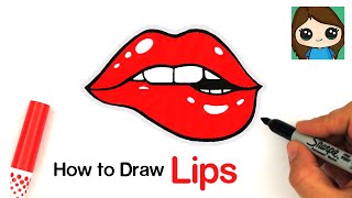 How to Draw Lips Easy [upl. by Utir]