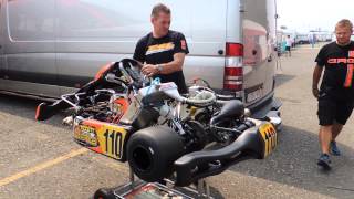 Jos Verstappen test Maxs kart  WSK 7 Laghi 130713 [upl. by Daveda]