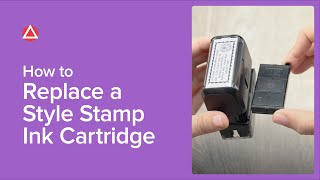 How To Replace A Style Stamp Ink Cartridge [upl. by Minsk]